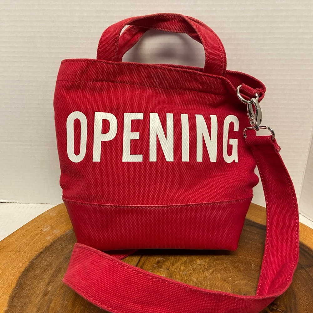 Opening Ceremony Mini Red Canvas Tote Bag